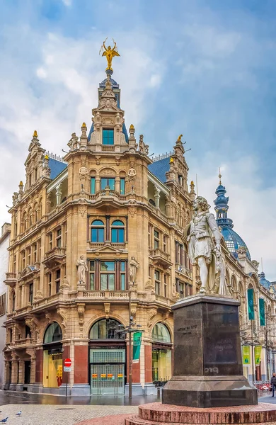 Antwerpen Belgien Januar 2015 Statue Der Berühmten Flämischen Barockmalerin Anthony — Stockfoto