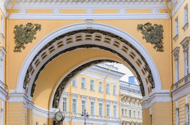 Triumfalnaya Arka veya Triumph Arch ayrıntılarını celebra için inşa