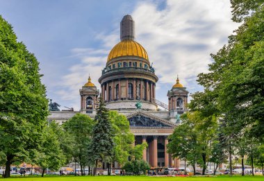 Isaakievsk üzerinde Aziz Isaac Rus Ortodoks Katedrali cephe