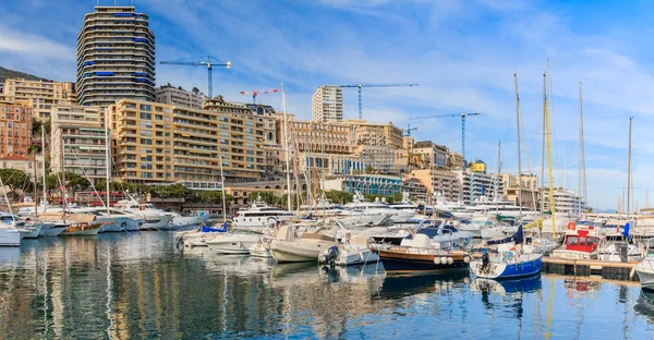 Mônaco Monte Carlo cidade panorama — Fotografia de Stock