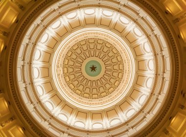 Austin, TX 'teki Austin Eyalet Binası' nın detayları.