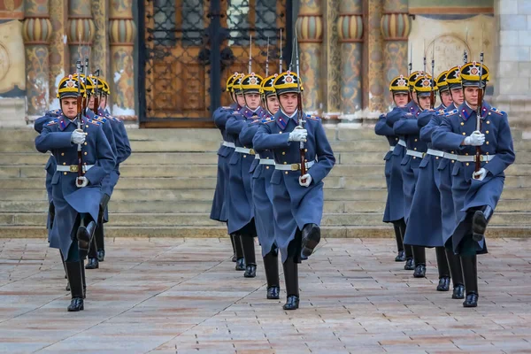 Москва Росія Жовтня 2015 Зміна Церемоній Президентської Гвардії Кремлівському Комплексі — стокове фото