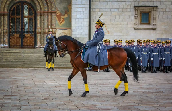 Москва Росія Жовтня 2015 Зміна Церемоній Президентської Гвардії Кремлівському Комплексі — стокове фото