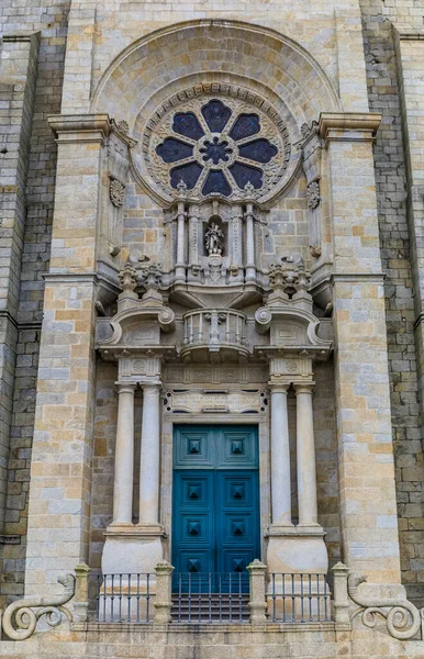 포르투 대성당의 Facade Porto Cathedral Assumption Our Lady Catedral Porto — 스톡 사진