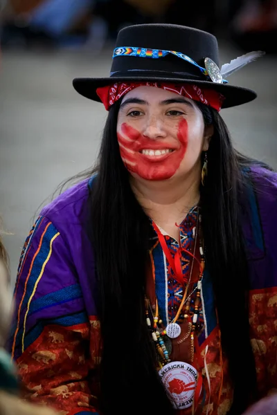 São Francisco Eua Fevereiro 2020 Mulher Nativa Americana Pow Wow — Fotografia de Stock