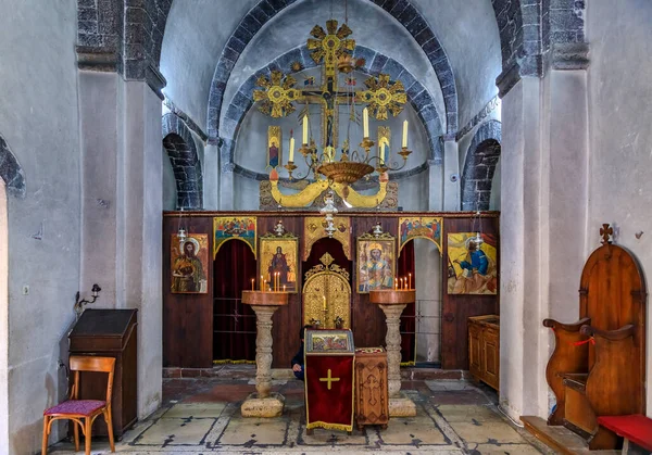 1195 교회의 제단이 나중에 반도의 마을인 코토르에 정교회를 선물받았다 — 스톡 사진