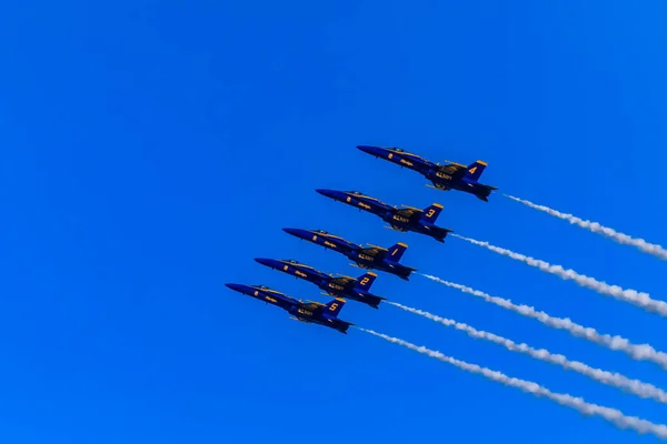 São Francisco Eua Outubro 2017 Hornet Equipe Aeróbica Navy Blue — Fotografia de Stock