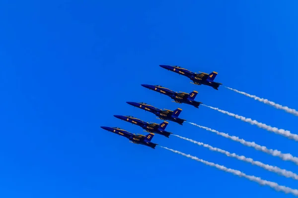 San Francisco Abd Ekim 2017 Abd Donanma Mavi Melekleri Aerobatik — Stok fotoğraf