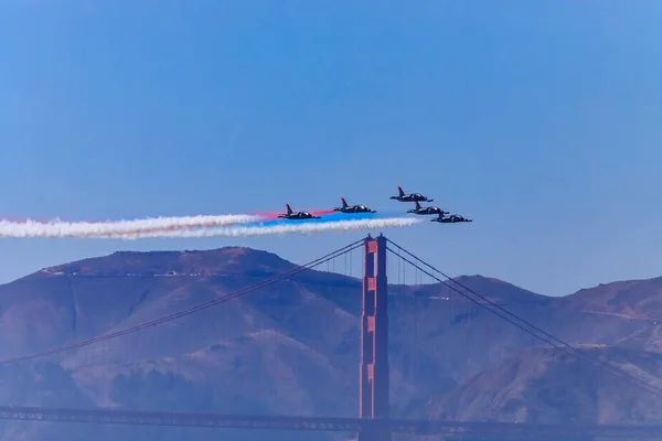 San Francisco Usa Ottobre 2017 Team Acrobatico Del Patriots Jet — Foto Stock