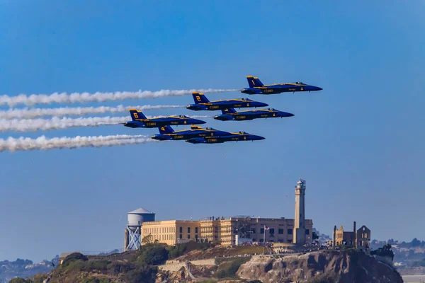 São Francisco Eua Outubro 2017 Hornet Equipe Aeróbica Navy Blue — Fotografia de Stock