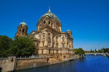 Berlin Cathedral Berliner Dom Spree Nehri'nin Almanya