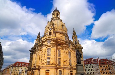Almanya'daki Saksonya Dresden Frauenkirche Lutheran Kilisesi