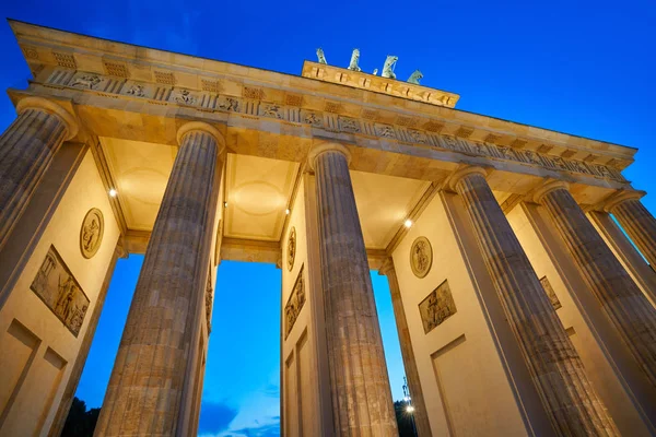 Berliner Brandenburger Tor Brandenburger Tor Bei Sonnenuntergang Deutschland — Stockfoto