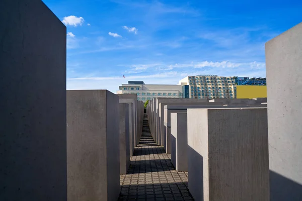 Pomnik Pomordowanych Żydów Europy Berlin Zamordowanych Żydów Niemczech — Zdjęcie stockowe