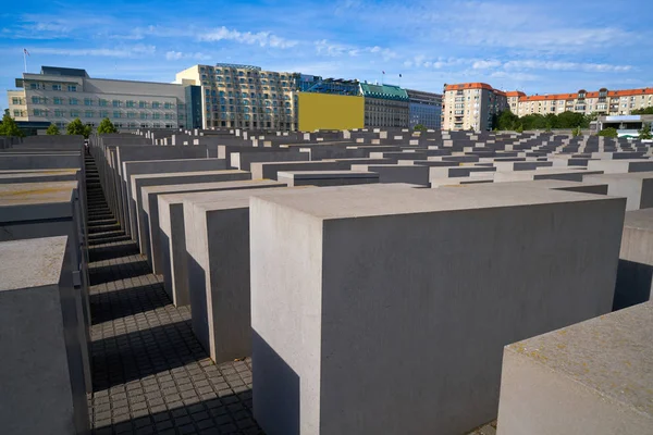 Memorial Holocausto Berlim Aos Judeus Assassinados Alemanha — Fotografia de Stock