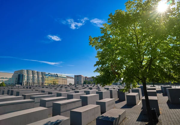 Меморіал Жертвам Голокосту Берлін Вбитого Євреїв Німеччині — стокове фото