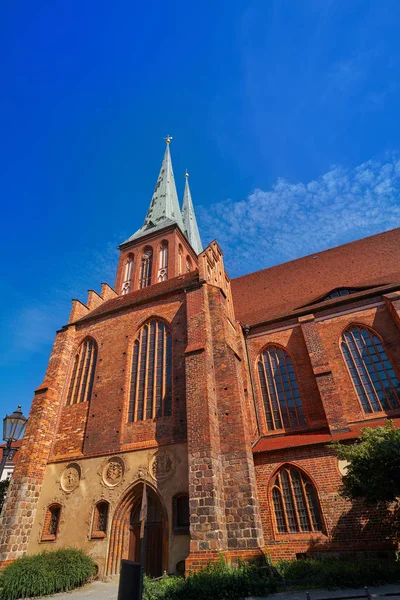 Berlijn Nikolaikirche Kerk Duitsland Baltische Gotische Architectuur — Stockfoto