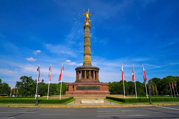 ドイツのベルリンで Siegessaule 戦勝記念塔 — ストック写真