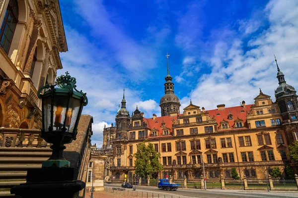 Residenzschloss Cerca Zwinger Dresde Alemania — Foto de Stock