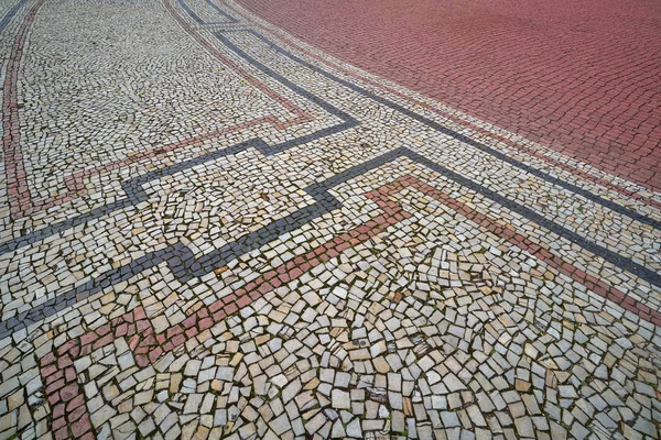 Mosaikboden Dresden Theaterplatz — Stockfoto