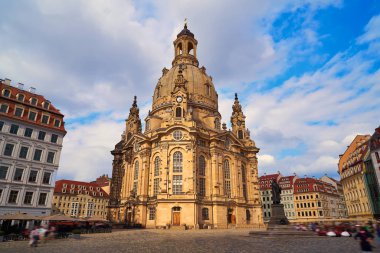 Almanya'daki Saksonya Dresden Frauenkirche Lutheran Kilisesi