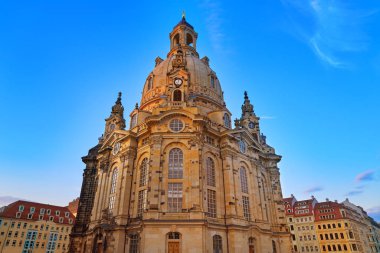 Almanya'daki Saksonya Dresden Frauenkirche Lutheran Kilisesi