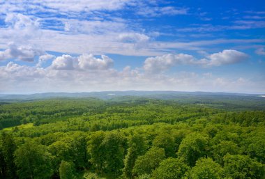 Almanya Harz Dağları havadan görünümü