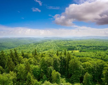 Almanya Harz Dağları havadan görünümü