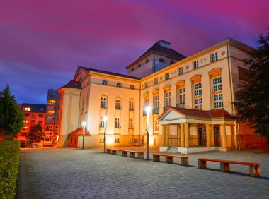 Gece Almanya Harz Thüringen Nordhausen Tiyatrosu'nda