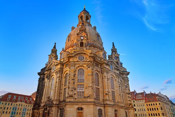 Dresden Frauenkirche Evangelische Kirche Sachsen Deutschland — Stockfoto