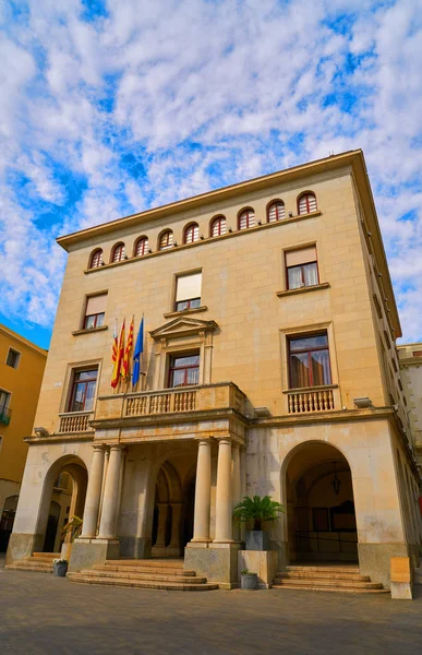 西班牙加泰罗尼亚 Ajuntament 菲格雷斯市政厅 — 图库照片
