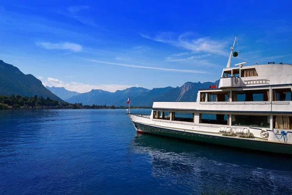 Leman Geneva Lake Boat Switzerland Swiss — Stock Photo, Image