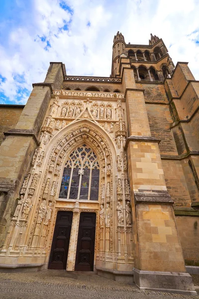 Lausanne City Notre Dame Cathedral Switzerland Swiss — Stock Photo, Image