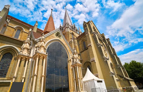 Lausanne City Notre Dame Kathedrale Schweiz — Stockfoto