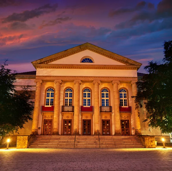 Nordhausen Theater Natten Harz Thüringen Tyskland — Stockfoto