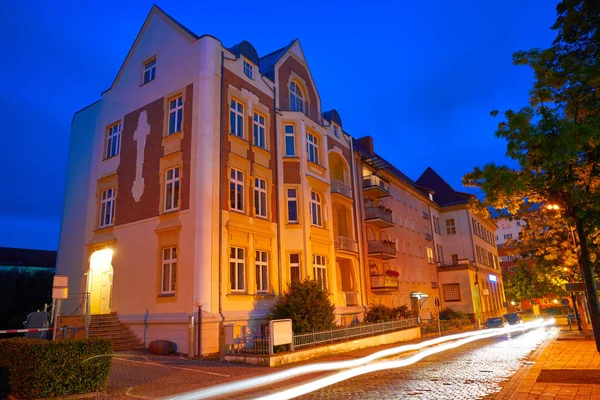 Nordhausen Πόλη Νύχτα Στη Θουριγγία Της Γερμανίας — Φωτογραφία Αρχείου