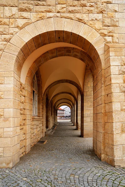 Nordhausen Stadthaus Archs Harz Thuringia Germany — Stock Photo, Image