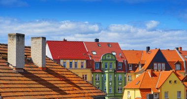 Nordhausen şehir cepheler Almanya Harz Thüringen