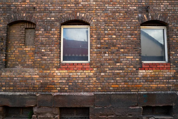 Nordhausen Tegelfasader Och Windows Harz Thüringen Tyskland — Stockfoto