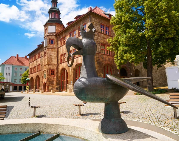 Stadt Nordhausen Rathaus Városháza Türingia Németország — Stock Fotó