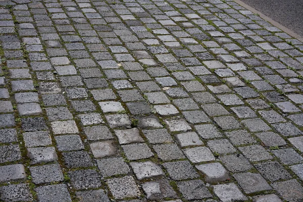 Granite Cobblestone Pavement Germany Street Outdoor — Stock Photo, Image