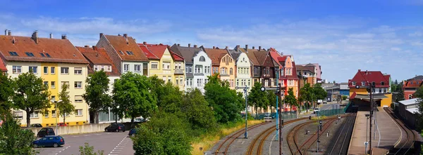 Nordhausen Downtown Προσόψεις Harz Θουριγγία Της Γερμανίας — Φωτογραφία Αρχείου