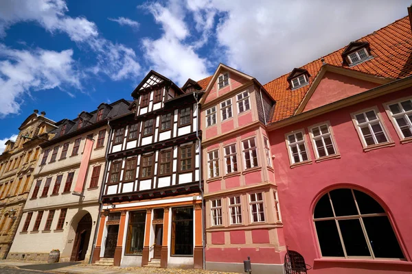 Προσόψεις Πόλης Quedlinburg Στη Γερμανία Harz Της Σαξονίας Άνχαλτ — Φωτογραφία Αρχείου