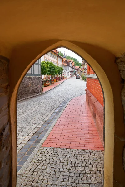 Stolberg Αψίδα Διάδρομο Στα Βουνά Harz Της Γερμανίας — Φωτογραφία Αρχείου