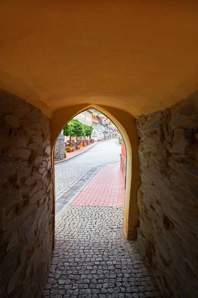 Boog Corridor Stolberg Harz Gebergte Van Duitsland — Stockfoto