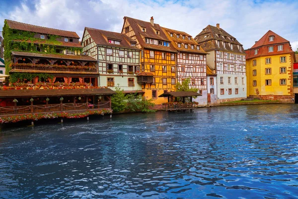 Strasbourg Petite France Alsace Halva Timrade Hus — Stockfoto