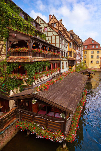 Strasbourg la Petite France in Elsace half timbered houses
