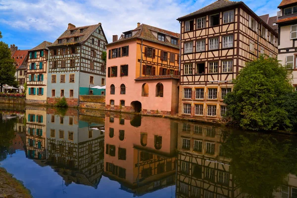 Strasbourg Petite France Alsace Halva Timrade Hus — Stockfoto