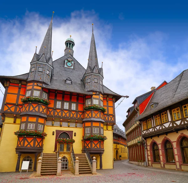 Wernigerode Rathaus Rathaus Harz — Stockfoto