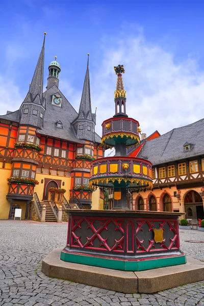 Wernigerode Rathaus Stadt City Hall Harz Germany — Stock Photo, Image